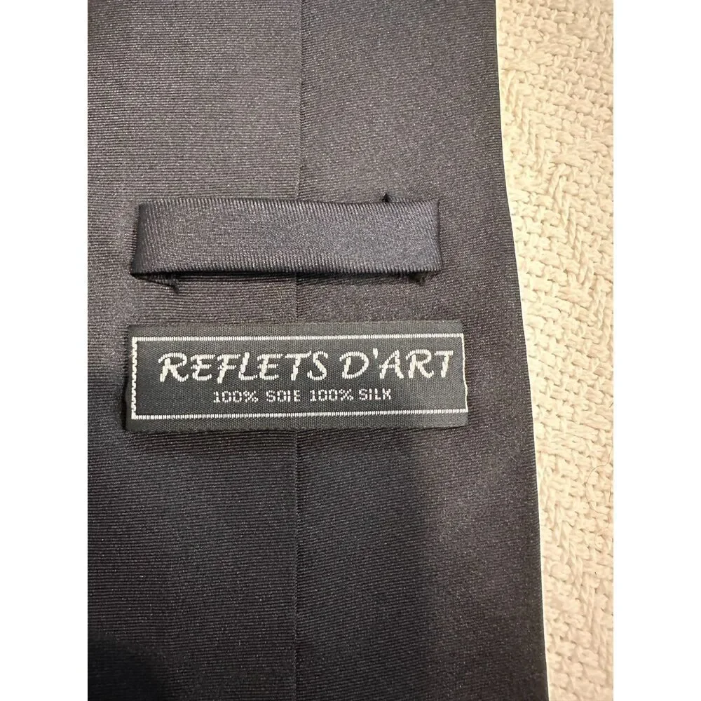 Reflet's De Art 100% Silk Tie French Moulin Rouge